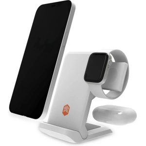 Hurtownia GSM - Vezeték nélküli töltő STM ChargeTree Go 3w1 Apple iPhone, AirPods és Watch számára (fehér) - STM35 - {ean13} - Hurt