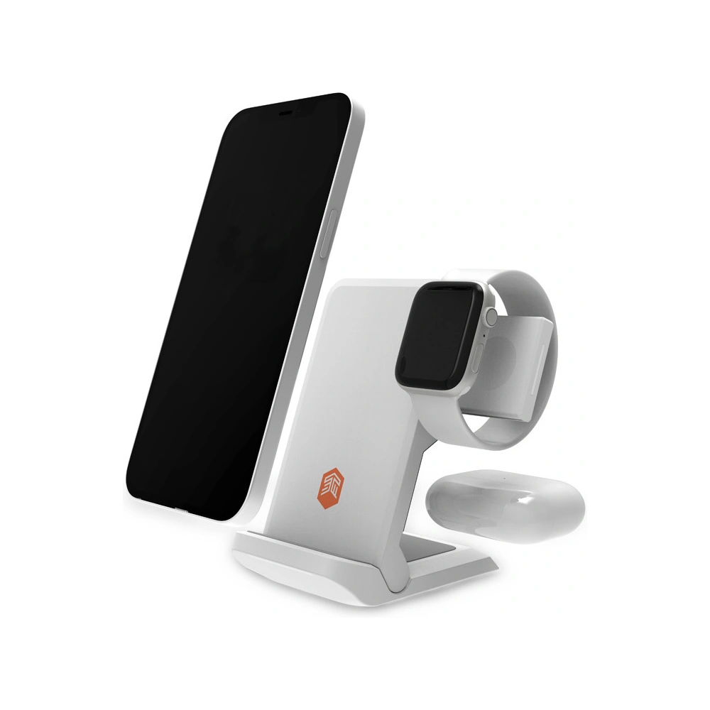 Wholesale STM ChargeTree Go 3in1 to Apple iPhone, AirPods & Watch (white) - STM35 - {ean13} - Hurt