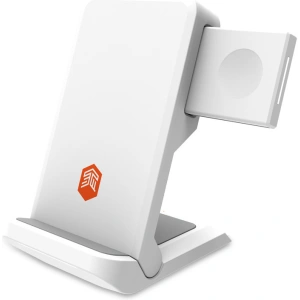 Hurtownia GSM - Vezeték nélküli töltő STM ChargeTree Go 3w1 Apple iPhone, AirPods és Watch számára (fehér) - STM35 - {ean13} - Hurt