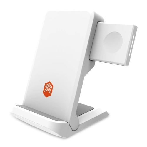Ładowarka bezprzewodowa STM ChargeTree Go 3w1 do Apple iPhone, AirPods i Watch (biały)