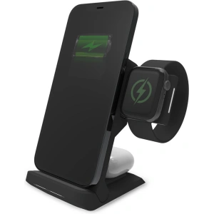 Hurtownia GSM - Vezeték nélküli töltő STM ChargeTree Go 3w1 az Apple iPhone, AirPods és Watch számára (fekete) - STM36 - {ean13} - Hurt