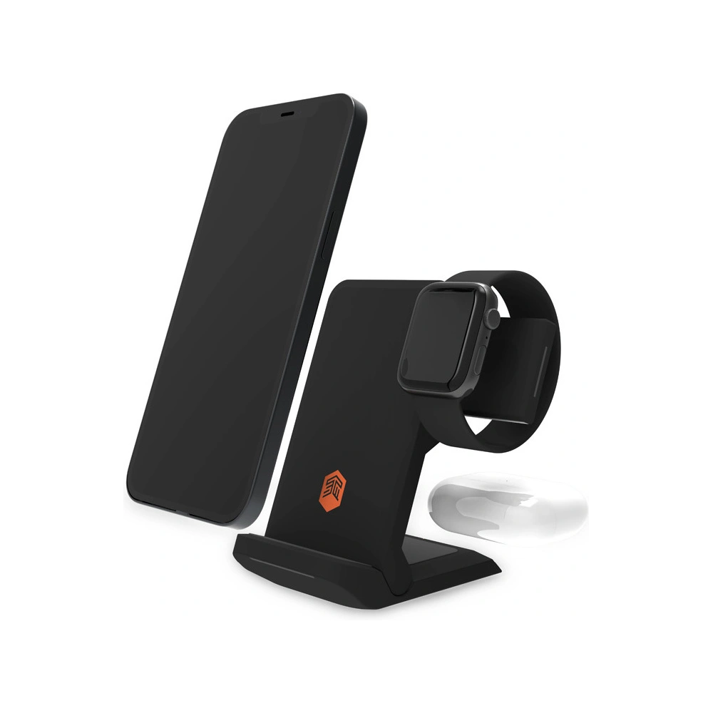 Wholesale STM ChargeTree Go 3in1 to Apple iPhone, AirPods & Watch (black) - STM36 - {ean13} - Hurt