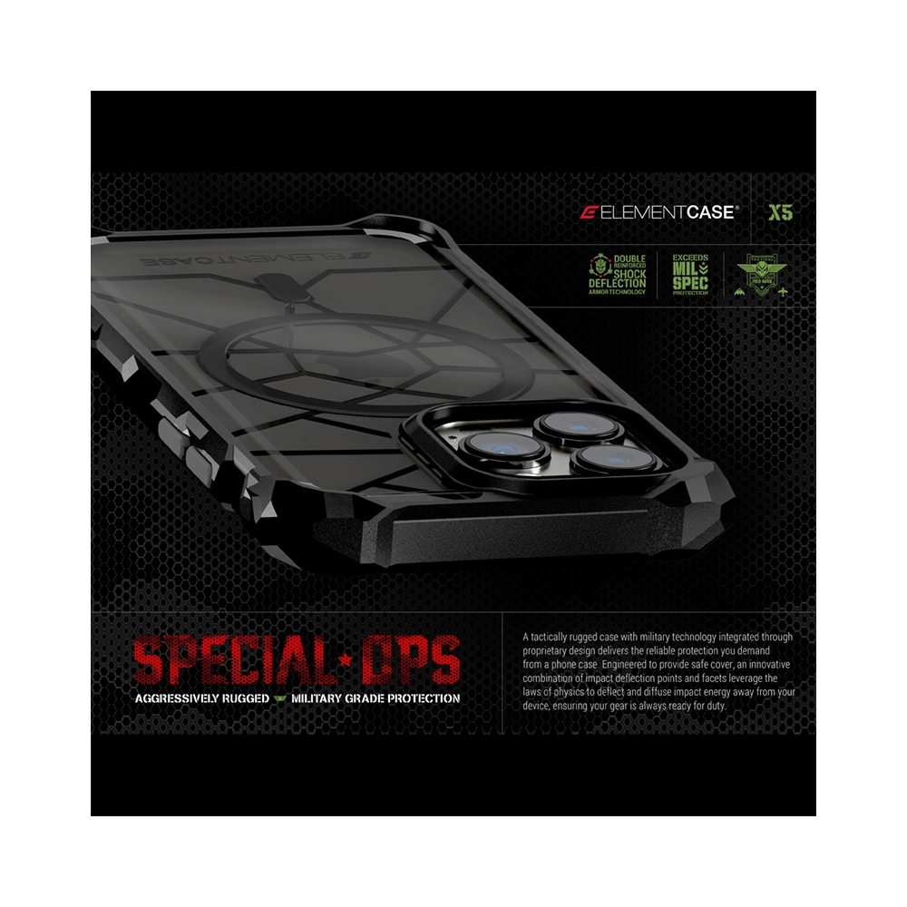 Wholesale Element Case Special Ops X5 Apple iPhone 14 (Clear/Black) - ELC2 - {ean13} - Hurt