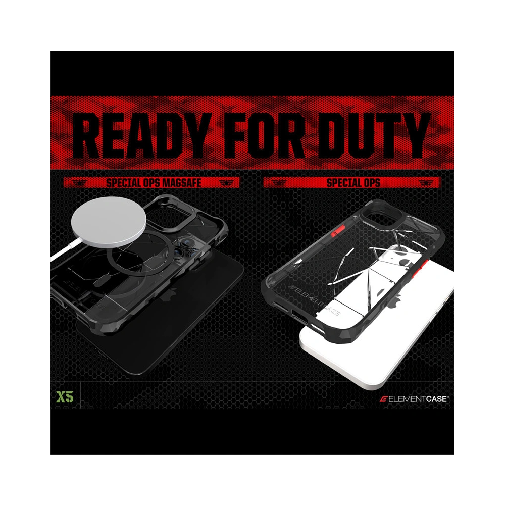 Wholesale Element Case Special Ops X5 Apple iPhone 14 (Clear/Black) - ELC2 - {ean13} - Hurt