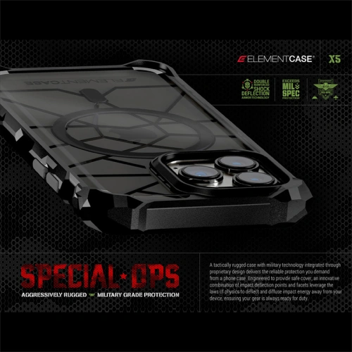 Etui Element Case Special Ops X5 Apple iPhone 14 Pro Max (Smoke/Black)