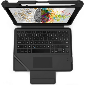 Wholesale STM Dux Keyboard Trackpad Case Apple iPad 10.2 2019/2020/2021 (7, 8, 9 gen) MIL-STD-810G (Black) - STM37 - {ean13} - Hurt