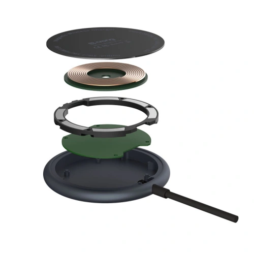 Ładowarka bezprzewodowa MagSafe Crong MagSpot Wireless Charger 15W (Graphite)