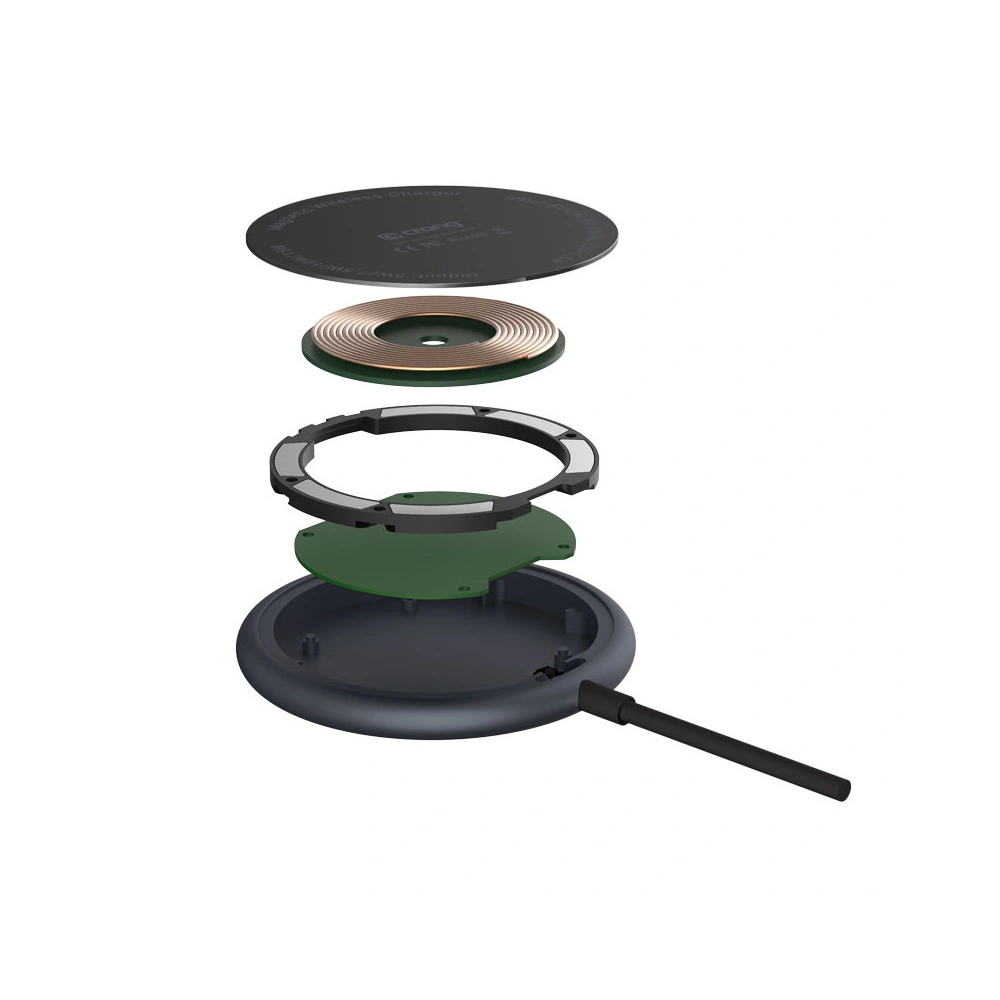 Hurtownia GSM - Încărcător wireless MagSafe Crong MagSpot Wireless Charger 15W (Grafit) - CRG541 - {ean13} - Hurt