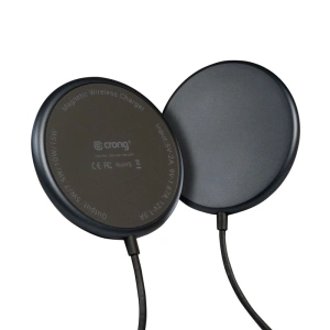 Hurtownia GSM - MagSafe vezeték nélküli töltő Crong MagSpot Wireless Charger 15W (Grafit) - CRG541 - {ean13} - Hurt