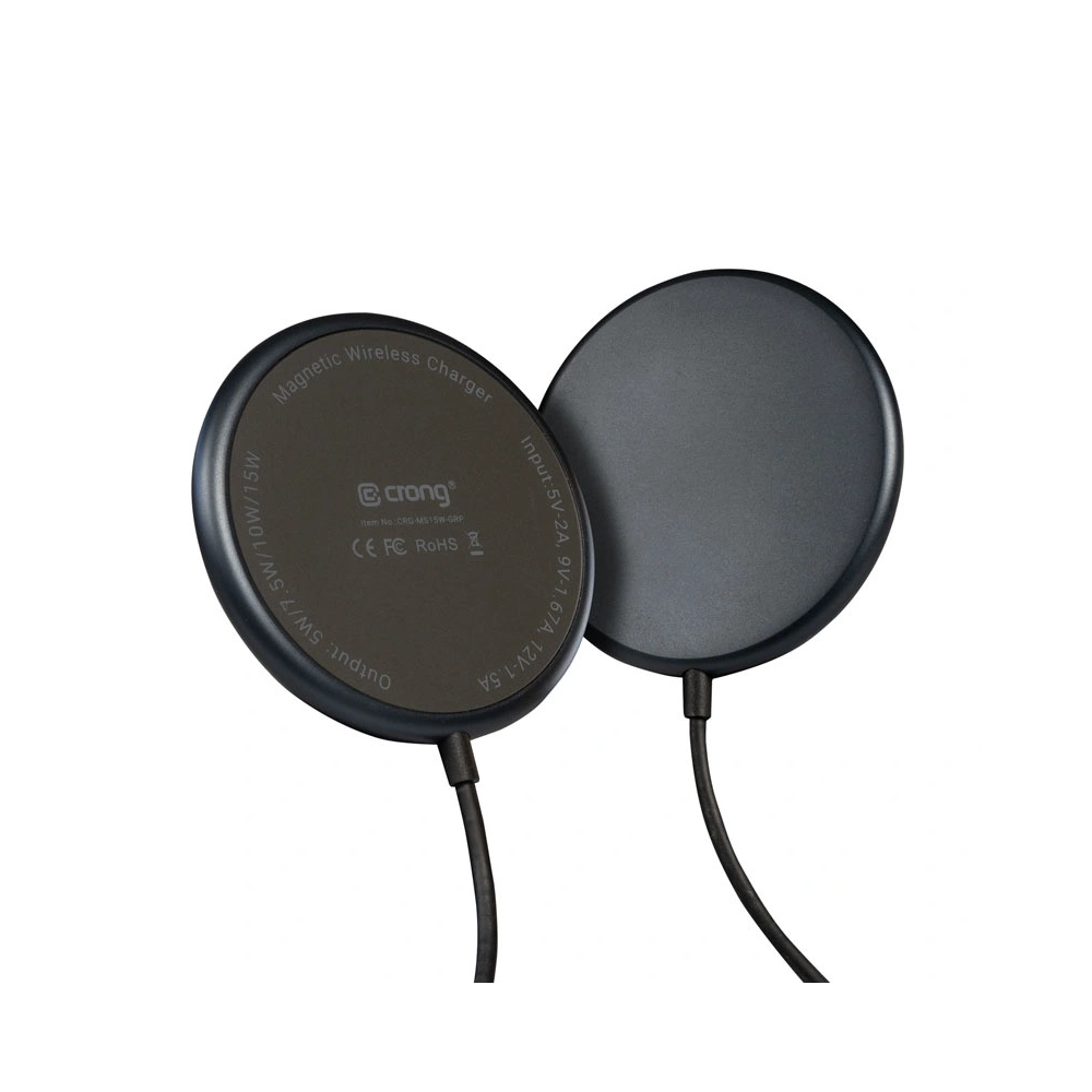 Hurtownia GSM - Încărcător wireless MagSafe Crong MagSpot Wireless Charger 15W (Grafit) - CRG541 - {ean13} - Hurt