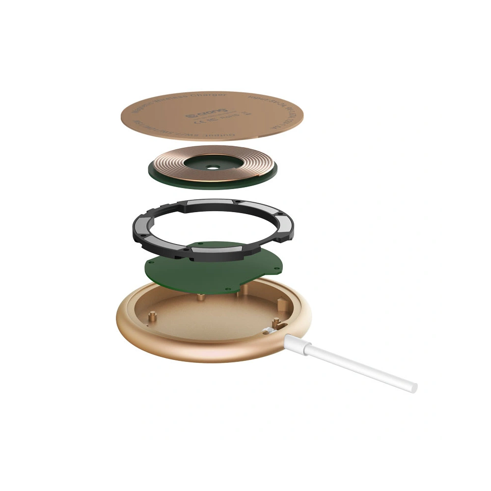 Hurtownia GSM - MagSafe Wireless Charger Crong MagSpot Wireless Charger 15W (Gold) - CRG543 - {ean13} - Hurt