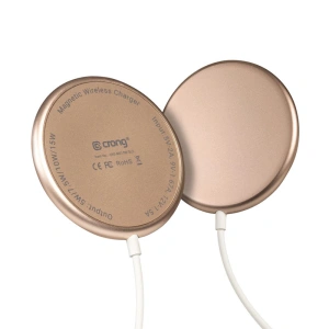 Hurtownia GSM - MagSafe vezeték nélküli töltő Crong MagSpot Wireless Charger 15W (Arany) - CRG543 - {ean13} - Hurt