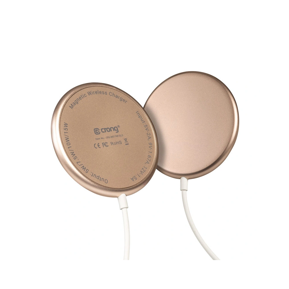 Hurtownia GSM - MagSafe Wireless Charger Crong MagSpot Wireless Charger 15W (Gold) - CRG543 - {ean13} - Hurt