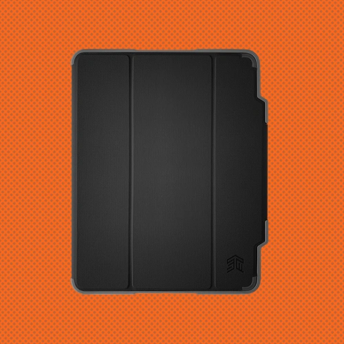 Etui STM Dux Plus Apple iPad 10.9 2022 (10. generacji) MIL-STD-810G Pencil charger (Black)