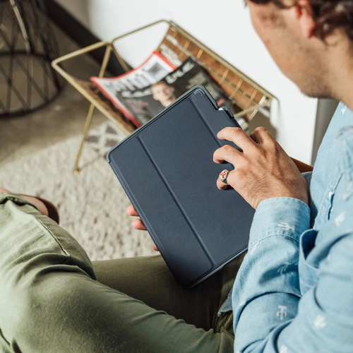 Etui STM Dux Plus Apple iPad 10.9 2022 (10. generacji) MIL-STD-810G Pencil charger (Red)