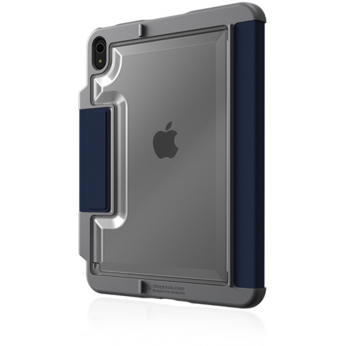 STM Distributor - 618952511248 - STM41 - STM Dux Plus Apple iPad 10.9 2022 (10 gen) MIL-STD-810G Pencil charger (Midnight Blue) - B2B homescreen