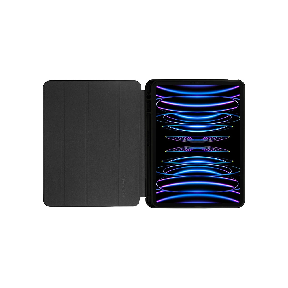 Hurtownia GSM - Case Crong FlexFolio Apple iPad Air 10.9 2020/2022 (4, 5. Gen) / iPad Pro 11 2021/2022 (3, 4. Gen) / iPad Air 11 2024 (6. Generation) Stifthalter (schwarz) - CRG546 - {ean13} - Hurt