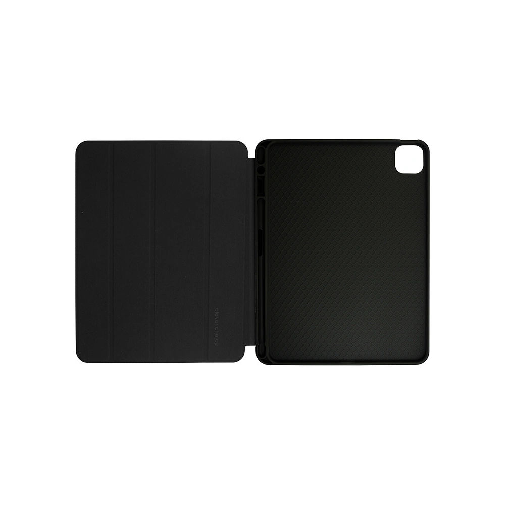 Hurtownia GSM - Case Crong FlexFolio Apple iPad Air 10.9 2020/2022 (4, 5. Gen) / iPad Pro 11 2021/2022 (3, 4. Gen) / iPad Air 11 2024 (6. Generation) Stifthalter (schwarz) - CRG546 - {ean13} - Hurt