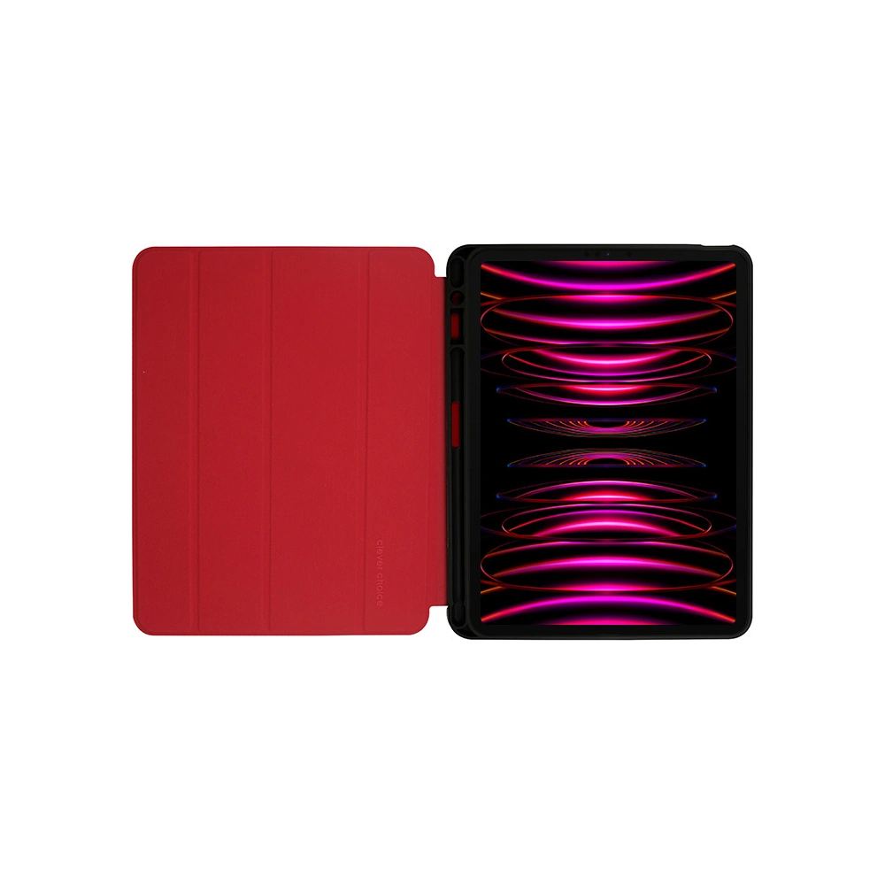 Hurtownia GSM - Case Crong FlexFolio für Apple iPad Air 10.9 2020/2022 (4., 5. Gen) / iPad Pro 11 2021/2022 (3., 4. Gen) / iPad Air 11 2024 (6. Generation) mit Stifthalter (rot) - CRG547 - {ean13} - Hurt