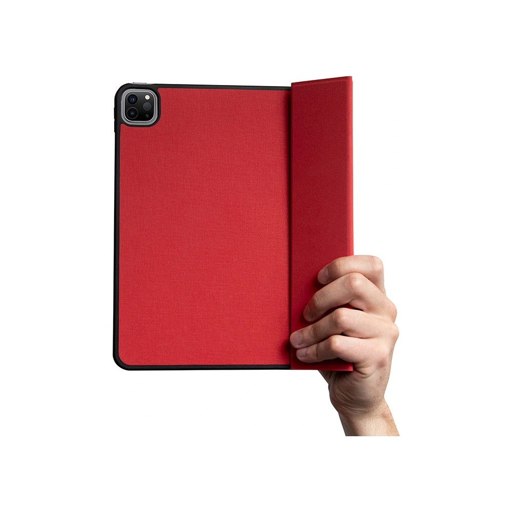 Hurtownia GSM - Case Crong FlexFolio für Apple iPad Air 10.9 2020/2022 (4., 5. Gen) / iPad Pro 11 2021/2022 (3., 4. Gen) / iPad Air 11 2024 (6. Generation) mit Stifthalter (rot) - CRG547 - {ean13} - Hurt