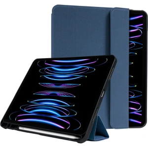 Wholesale Crong FlexFolio Apple iPad Air 10.9 2020/2022 (4, 5 gen) / iPad Pro 11 2021/2022 (3, 4 gen) / iPad Air 11 2024 (6 gen) Pencil holder (blue) - CRG548 - {ean13} - Hurt