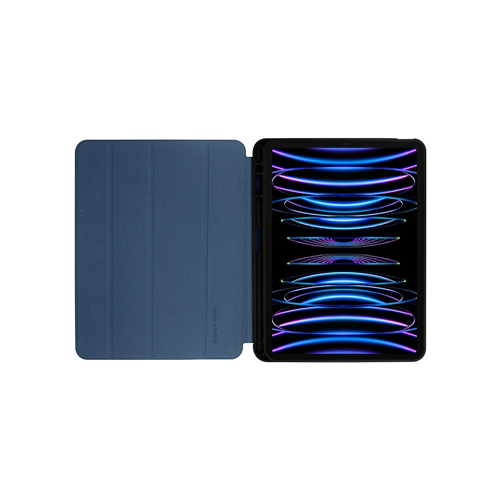 Hurtownia GSM - Case Crong FlexFolio Apple iPad Air 10.9 2020/2022 (4, 5. Gen) / iPad Pro 11 2021/2022 (3, 4. Gen) / iPad Air 11 2024 (6. Generation) Stifthalter (blau) - CRG548 - {ean13} - Hurt