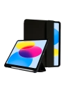 Etui Crong FlexFolio Apple iPad 10.9 2022 (10. generációs) Ceruza tartó (fekete)