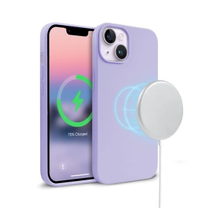 Etui Crong Color Cover Magnetic MagSafe Apple iPhone 14 Plus / 15 Plus (fioletowy)