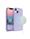 Etui Crong színes borítás Magnetic MagSafe Apple iPhone 14 Plus / 15 Plus (lila)