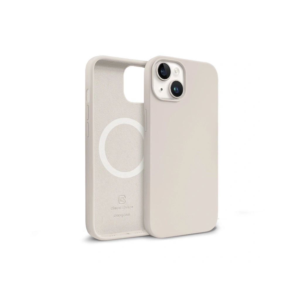 Hurtownia GSM - Etui Crong Color Cover Magnetic MagSafe Apple iPhone 14 Plus / 15 Plus (kő bézs) - CRG553 - {ean13} - Hurt