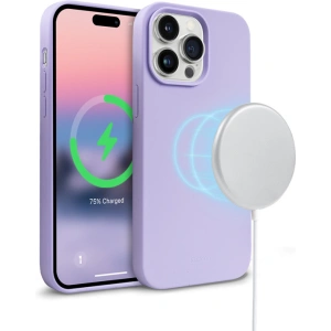 Etui Crong Color Cover Magnetic MagSafe Apple iPhone 14 Pro Max (fioletowy)