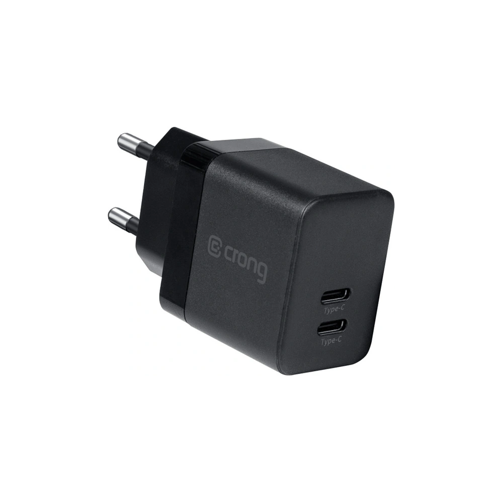 Hurtownia GSM - Nabíječka Crong Utra Compact GaN 35W PD 3.0 2x USB-C (černá) - CRG558 - {ean13} - Hurt