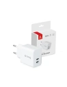 Hurtownia GSM - Hálózati töltő Crong Ultra Compact GaN 35W PD 3.0 2x USB-C (fehér) - CRG559 - {ean13} - Hurt