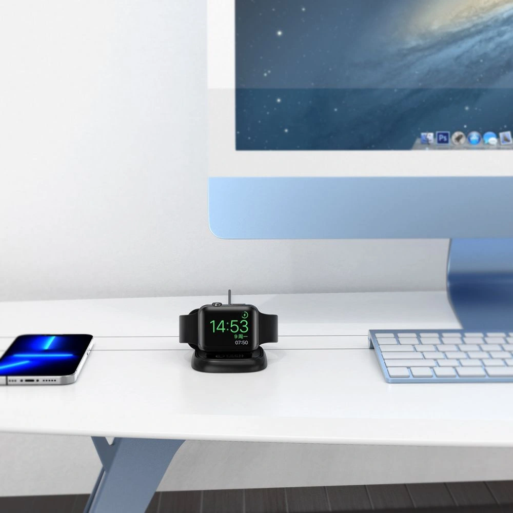 Hurtownia GSM - Vezeték nélküli töltő Tech-Protect QI3W-IW2 Wireless Charger Apple Watch Fekete - THP1683 - {ean13} - Hurt