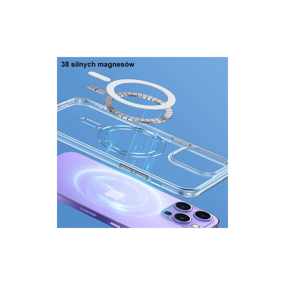 Hurtownia GSM - Etui USAMS Ice Magnet Apple iPhone 14 transparentní (US-BH799) - USA828 - {ean13} - Hurt