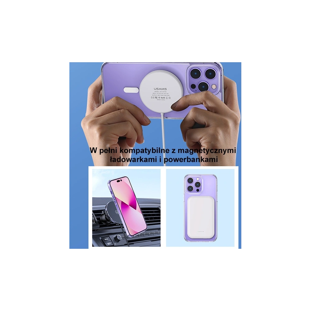 Hurtownia GSM - Etui USAMS Ice Magnet Apple iPhone 14 átlátszó (US-BH799) - USA828 - {ean13} - Hurt