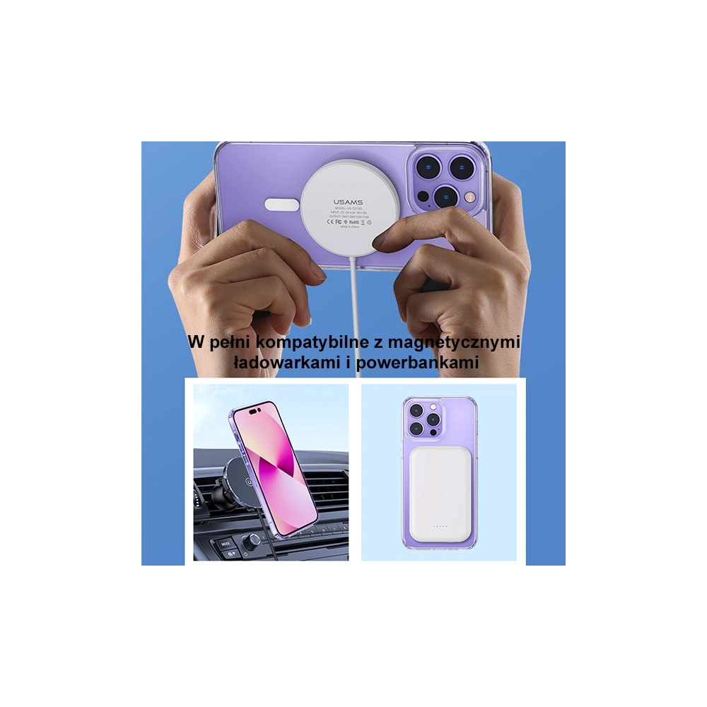 Hurtownia GSM - Etui USAMS Ice Magnet Apple iPhone 14 Pro transparent (US-BH800) - USA830 - {ean13} - Hurt