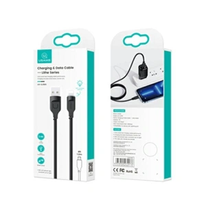 Hurtownia GSM - Kabel USAMS Lithe Series USB/Lightning Fast Charging 2,4A 1,2m czarny/black (US-SJ565) - USA837 - {ean13} - Hurt