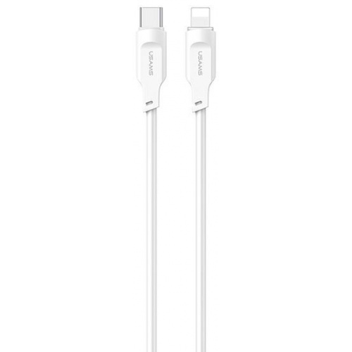 Usams Distributor - 6958444979120 - USA841 - USAMS Lithe Series Cable USB-C/Lightning PD Fast Charging 1,2m 20W white (US-SJ566) - B2B homescreen