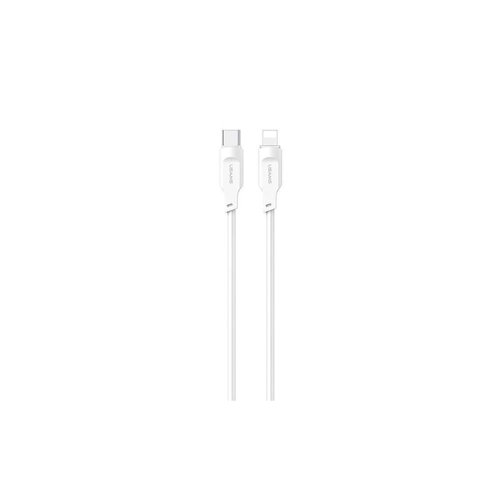 Hurtownia GSM - USAMS Lithe Series USB-C/Lightning PD Gyors Töltő Kábel 1,2m 20W fehér (US-SJ566) - USA841 - {ean13} - Hurt