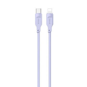 Kabel USAMS Lithe Series USB-C/Lightning PD Schnellladung 1,2m 20W lila/purpur (US-SJ566)