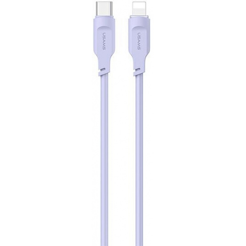 Usams Distributor - 6958444979137 - USA842 - USAMS Lithe Series Cable USB-C/Lightning PD Fast Charging 1,2m 20W purple (US-SJ566) - B2B homescreen