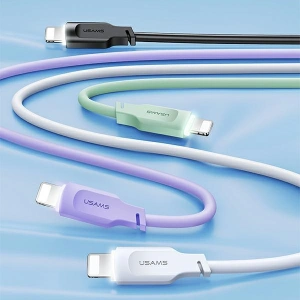 Kabel USAMS Lithe Series USB-C/Lightning PD Schnellladung 1,2m 20W lila/purpur (US-SJ566)