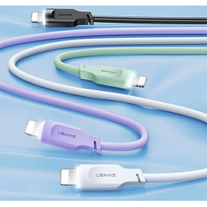 Kabel USAMS Lithe Series USB-C/Lightning PD Fast Charging 1,2m 20W grün (US-SJ566)