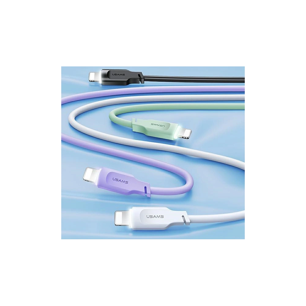 Hurtownia GSM - Cablu USAMS Lithe Series USB-C/Lightning PD Încărcare Rapidă 1,2m 20W verde (US-SJ566) - USA843 - {ean13} - Hurt