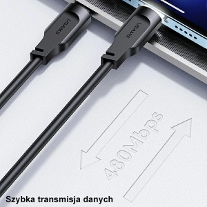 Kabel USAMS Lithe Series USB-C/Lightning PD Fast Charging 1,2m 20W grün (US-SJ566)