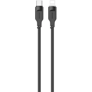 USAMS Lithe Series Kabel USB-C/Lightning PD Schnellladung 1,2m 20W schwarz (US-SJ566)