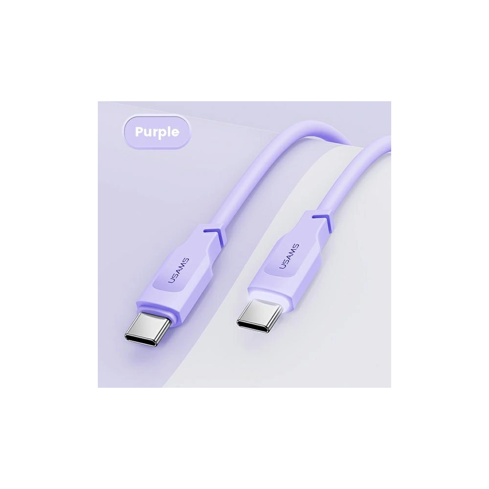 Hurtownia GSM - Cablul USAMS Lithe Series USB-C PD Încărcare Rapidă 1,2m 100W purpuriu (US-SJ567) - USA847 - {ean13} - Hurt