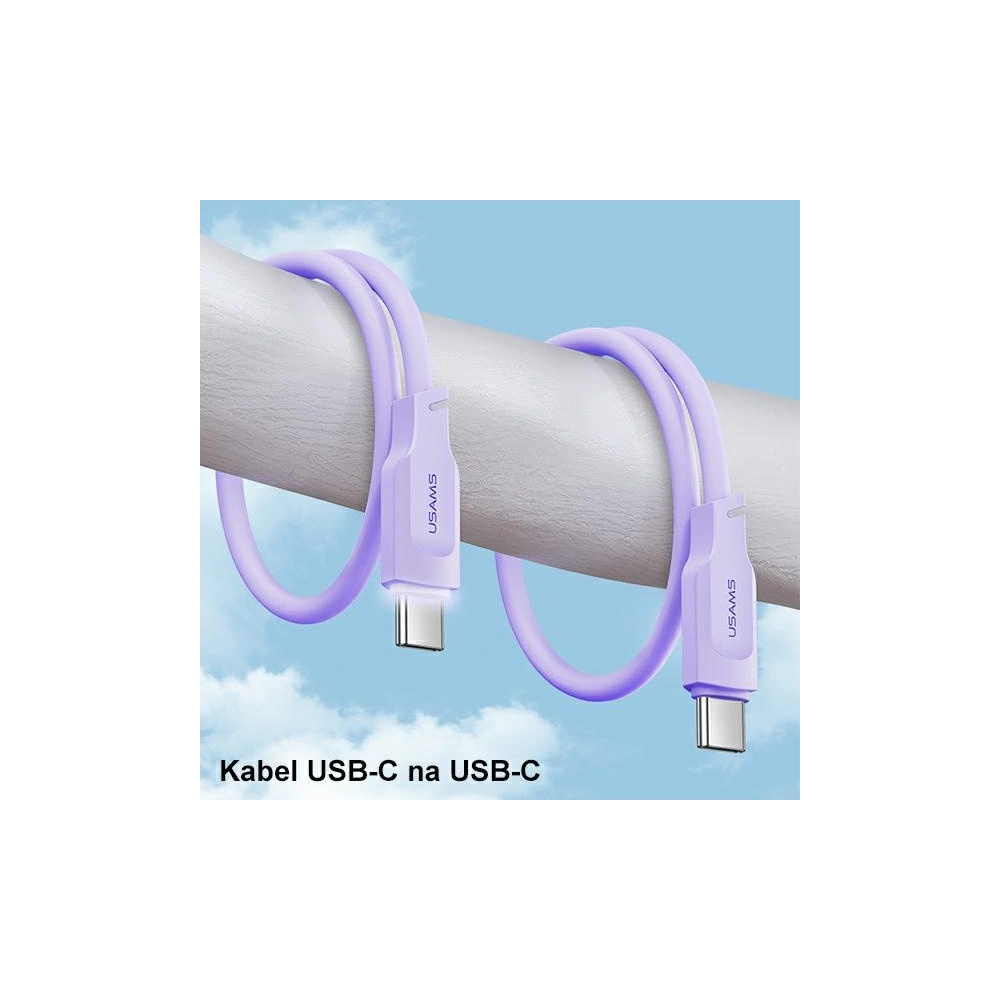 Hurtownia GSM - Cablul USAMS Lithe Series USB-C PD Încărcare Rapidă 1,2m 100W verde (US-SJ567) - USA848 - {ean13} - Hurt