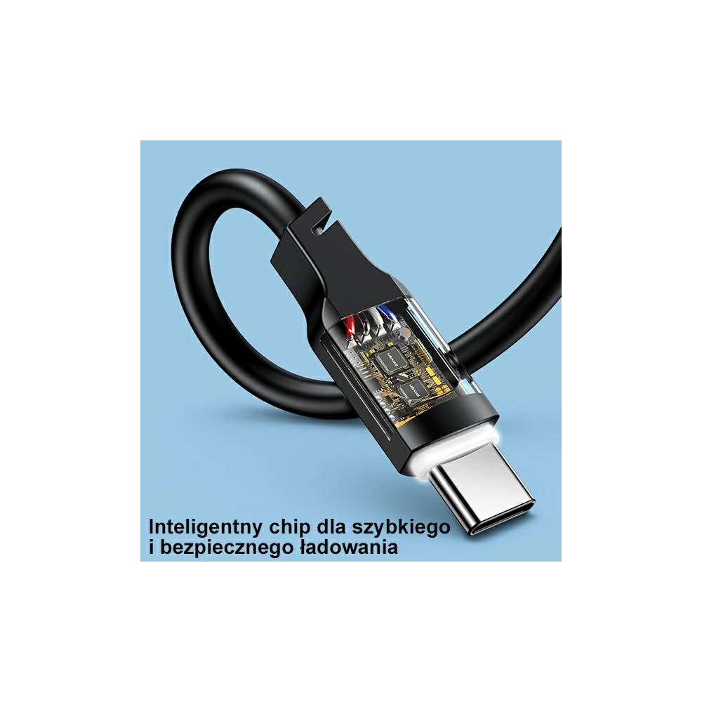 Hurtownia GSM - Cablul USAMS Lithe Series USB-C PD Încărcare Rapidă 1,2m 100W verde (US-SJ567) - USA848 - {ean13} - Hurt